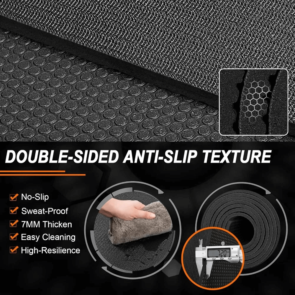 Protective Gym Flooring Mat for Home and Fitness - SF3470 showcasing double-sided anti-slip texture for exercise safety and durability.