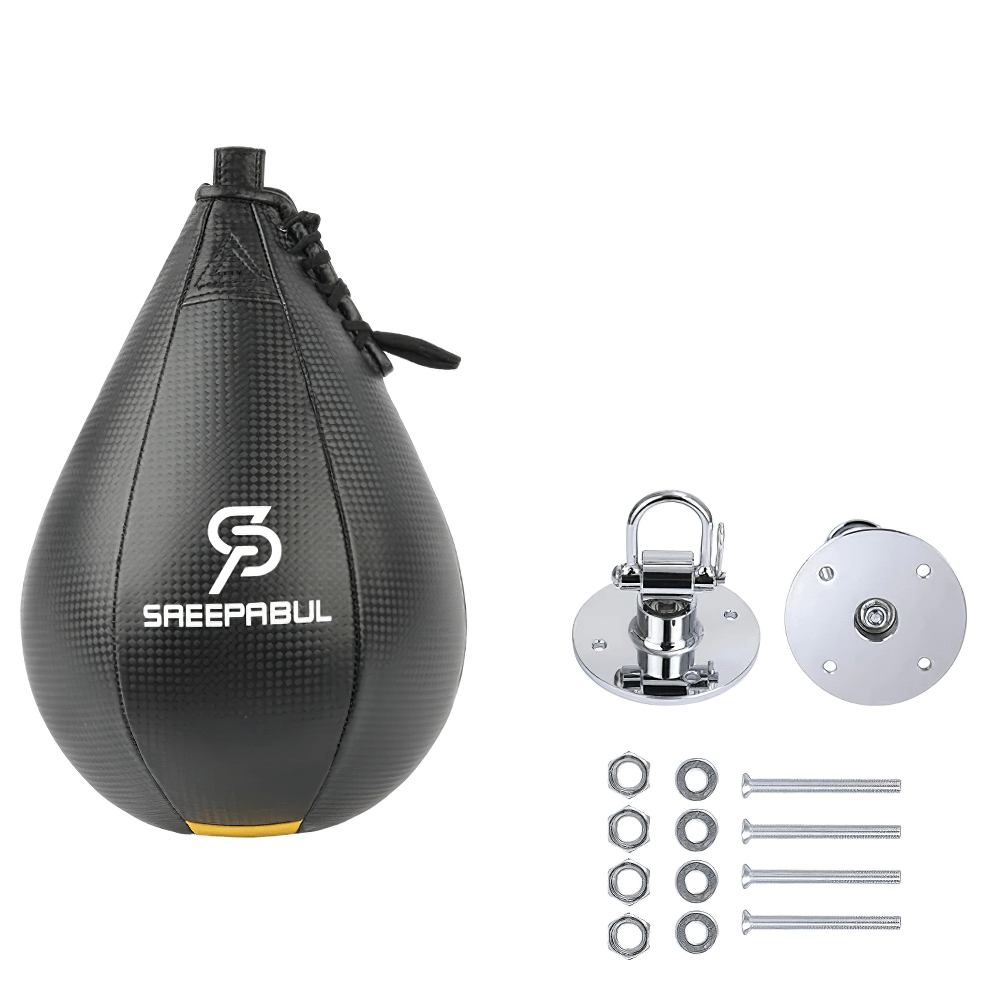 PU Speed Punch Ball with mount kit for boxing training, SF3162, featuring durable leather and reinforced stitching for precision drills.