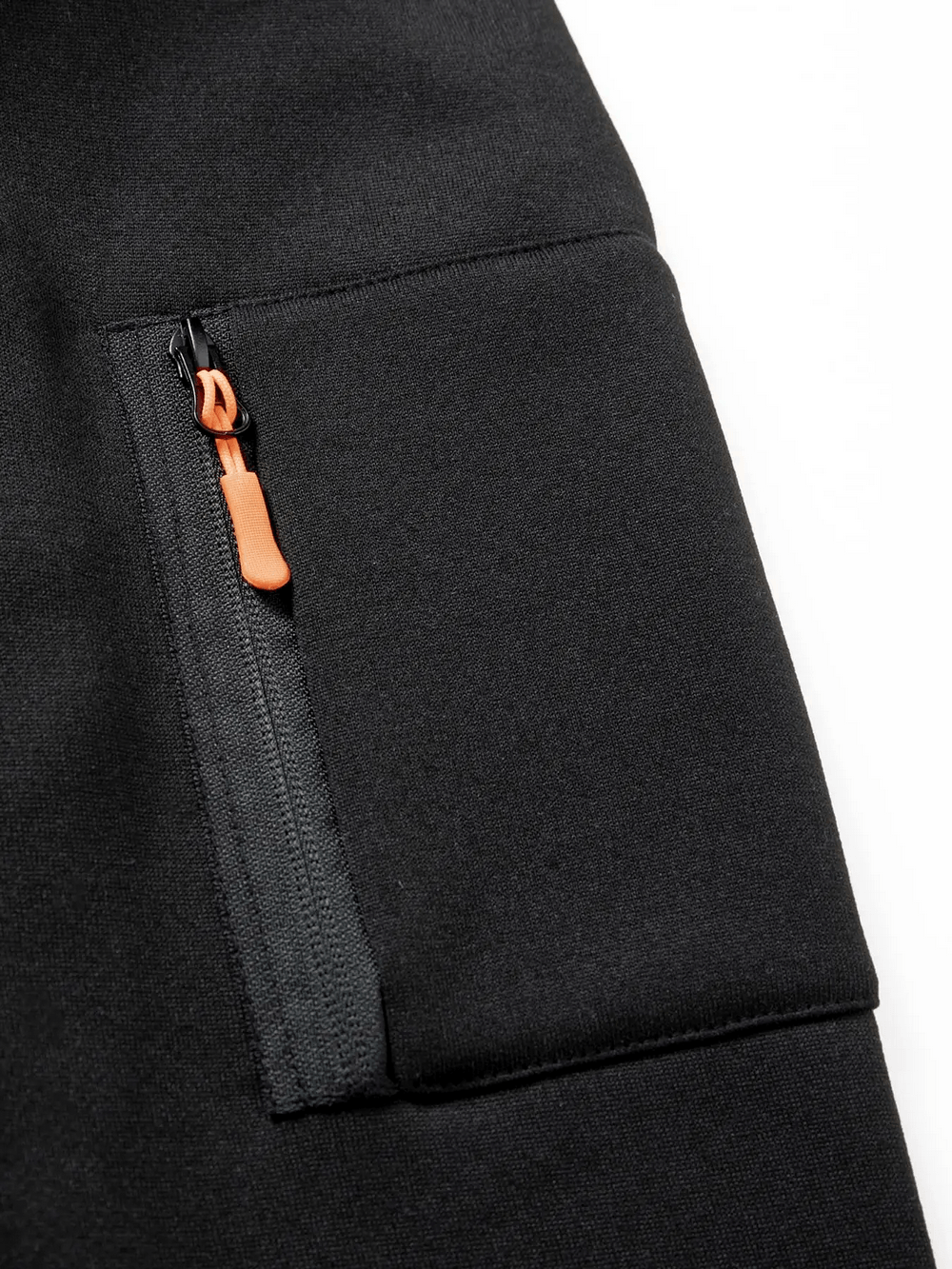 Quarter Zip Pullover Hoodie with Utility Pocket - SF4605 sleeve utility zip detail