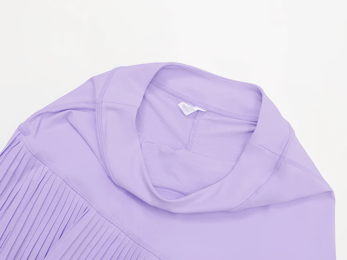 Quick Dry Athletic Skirt With Layered Pleated Hem - SF4570 in soft lavender fabric, showcasing pleated design and stylish details.