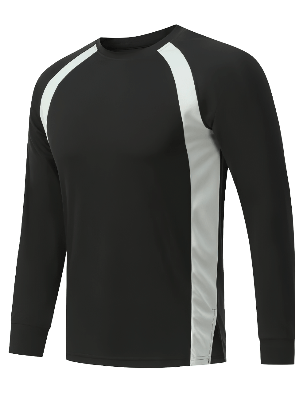 Quick-Dry Bodybuilding Compression Training Top - SF4584 in black with stylish patchwork design for athletic performance.