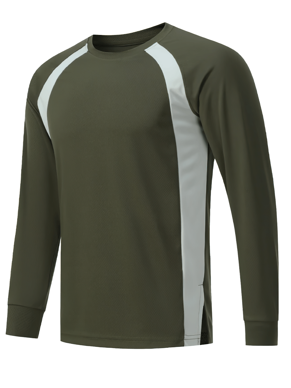Quick-Dry Bodybuilding Compression Training Top - SF4584 in olive green with patchwork design for fitness and outdoor activities.