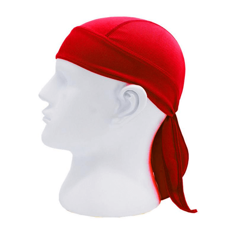 Quick Dry Cycling Cap in red, featuring UV protection designed for men, perfect for outdoor activities like cycling and hiking.