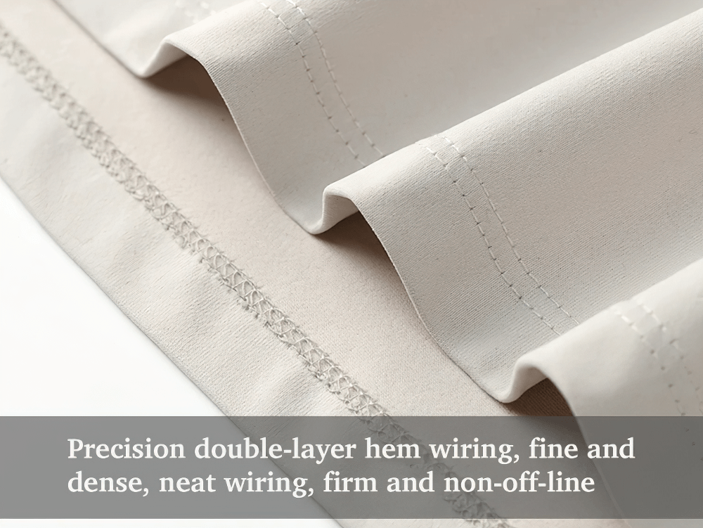 Alt Tag: Close-up hem stitching on Quick Dry Hiking T-Shirt with Utility Chest Pocket - SF4366, precision double-layer wiring for durable finish