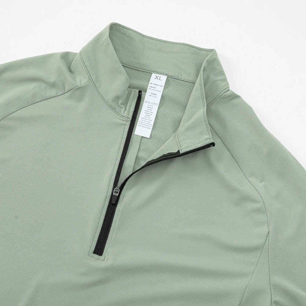 Quick Dry Men’s Zippered Neck Sports T-Shirt - SF2170
