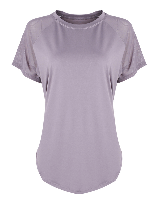 Quick-Dry O-Neck Running T-shirt with Drawstring Back - SF1433