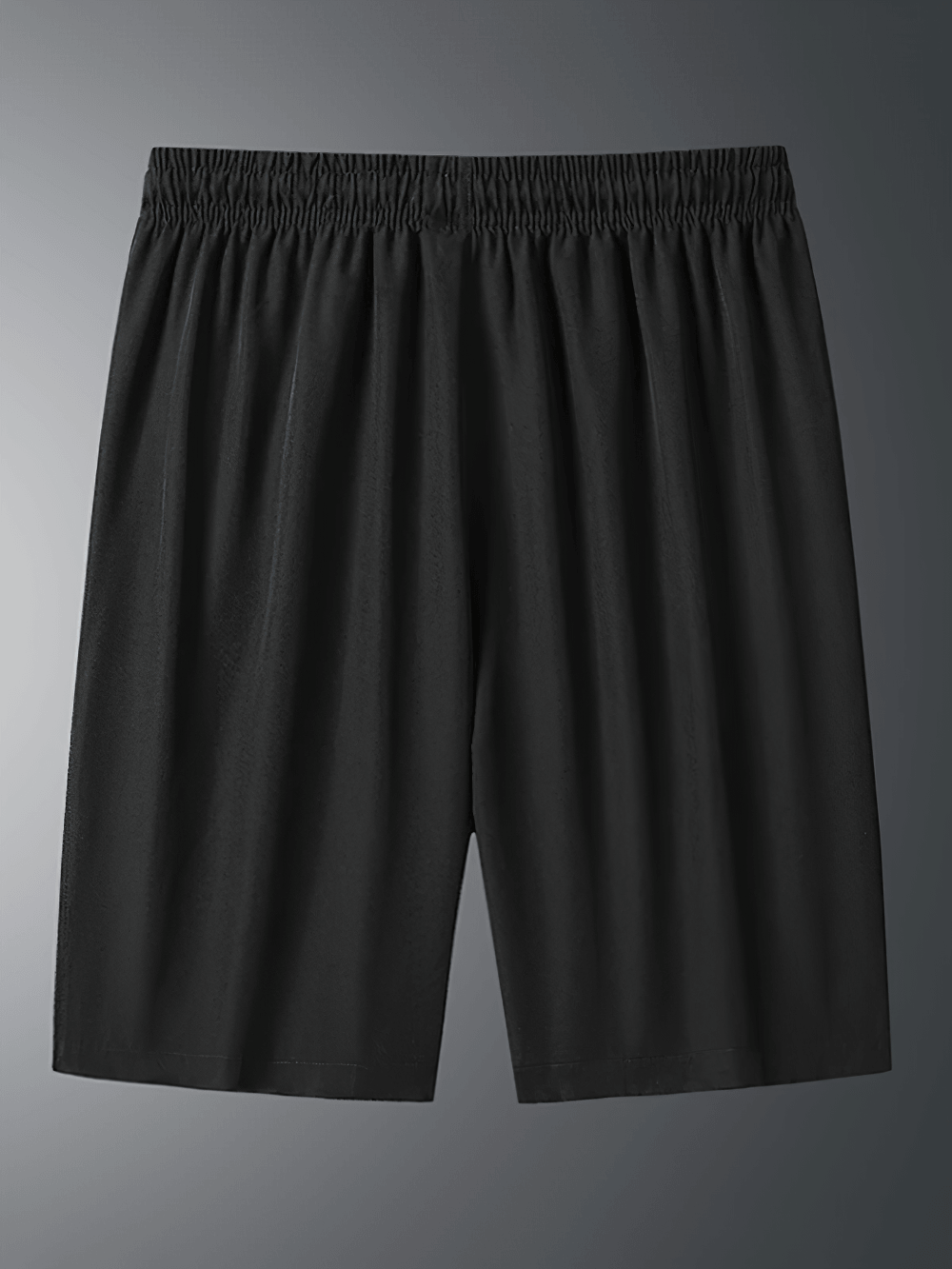 Alt Tag: Quick-Dry Running Shorts with Zipper Pocket Design - SF4426 black athletic shorts with elastic waistband, breathable fabric