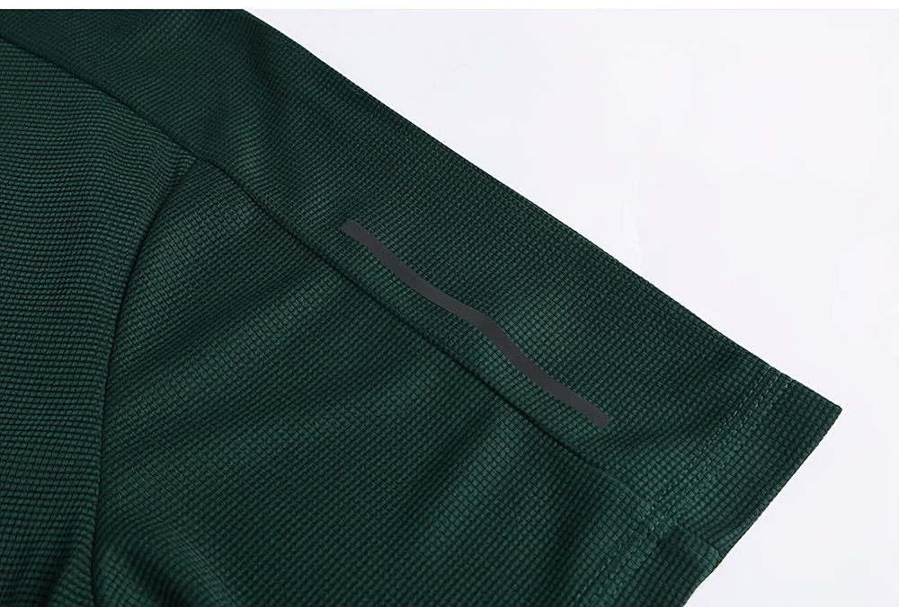 Alt Tag: Quick Dry Sports T-Shirt for Running and Gym - SF4400 close-up of breathable quick-dry fabric sleeve detail, men’s athletic tee