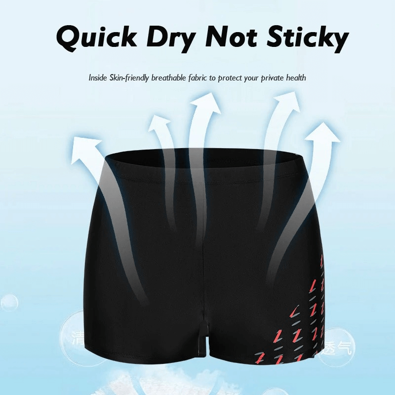 Men's quick dry swim trunks with breathable fabric for comfort and style