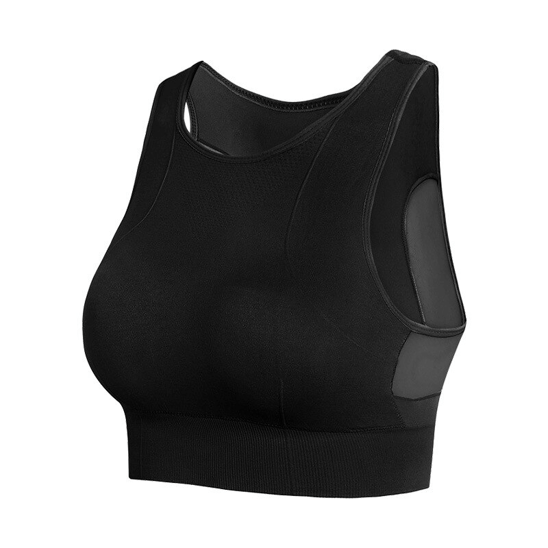 Quick-Drying Elastic Women's Sports Bra SF1301 with mesh back, perfect for training with breathability and moisture wicking.