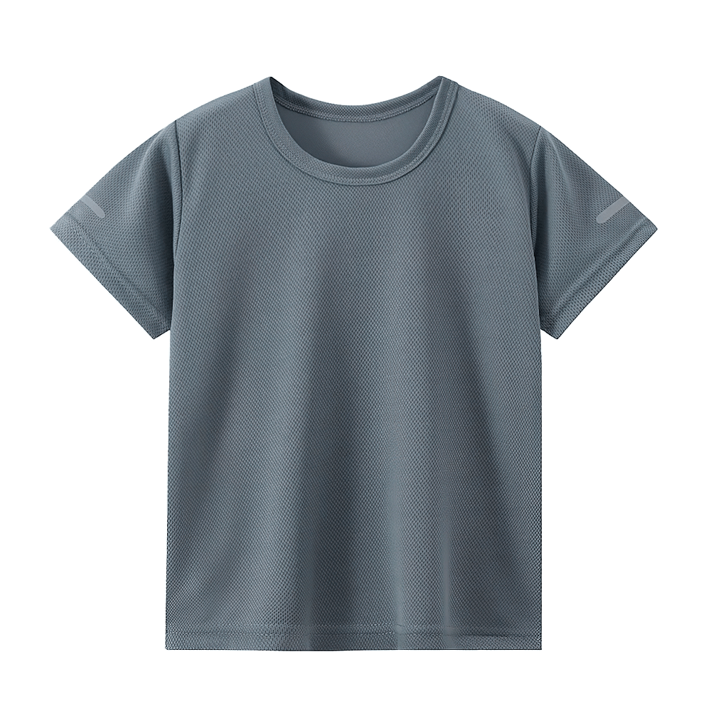 Gray quick-drying performance short-sleeved t-shirt SF3125, lightweight and breathable for sports and workouts