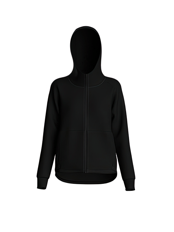 Quick-drying Stylish Women's Sports Jacket with Zipper and Hood - SF1272