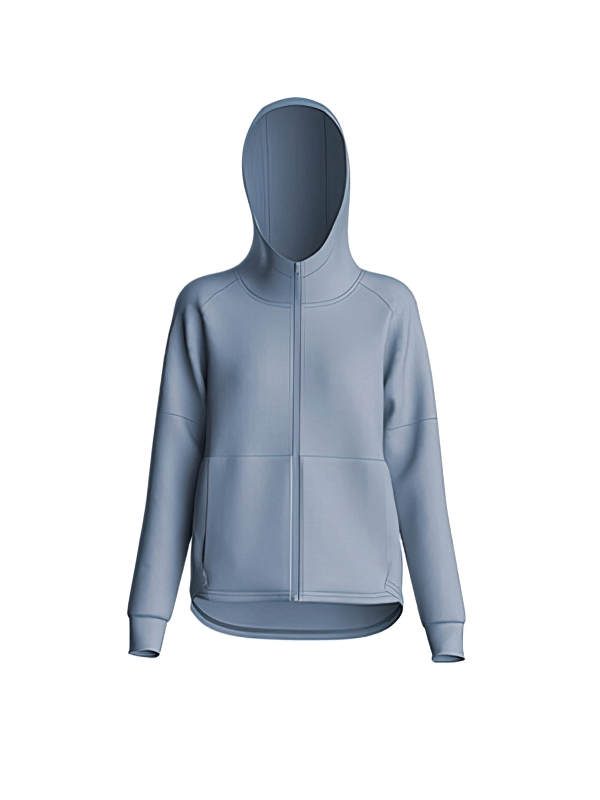 Quick-drying Stylish Women's Sports Jacket with Zipper and Hood - SF1272