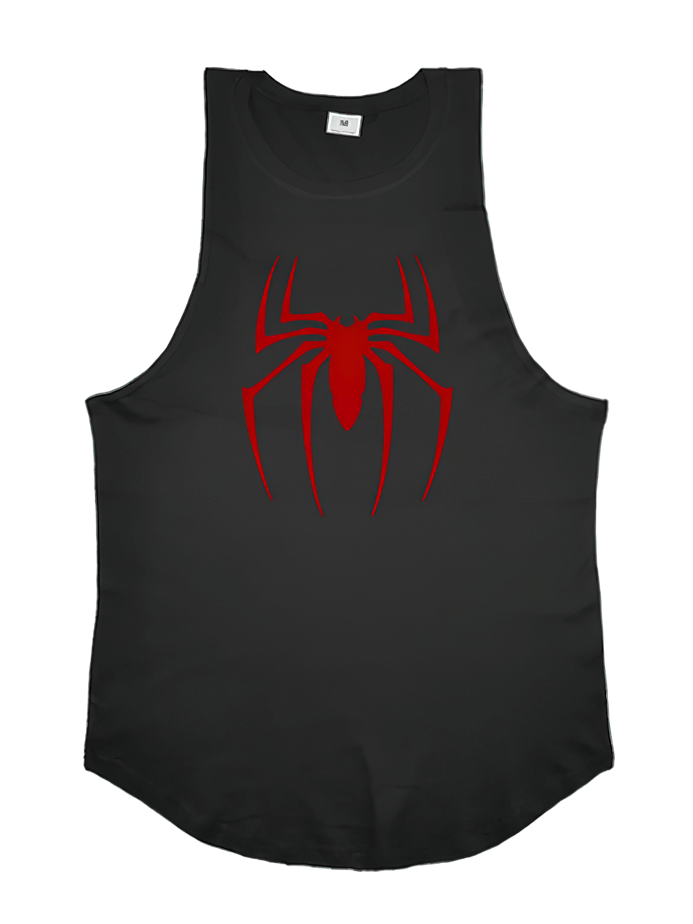 Red Spider Printed Running Tank Tops for Gym - SF4112: Men's fitness tank with spider logo for exercise, breathable elastic fabric