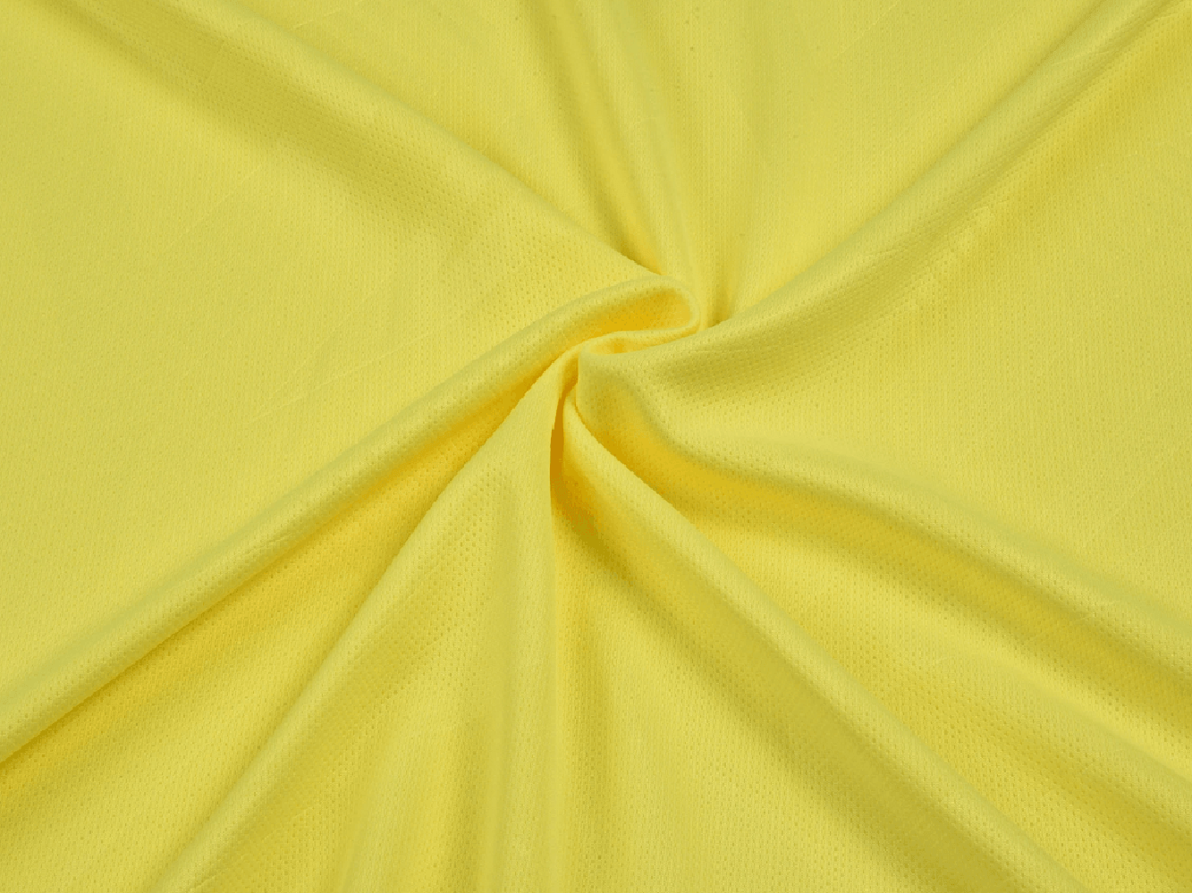 Close-up of soft yellow fabric ideal for making the Referee Soccer Jersey with Dual Chest Pockets - SF4629.