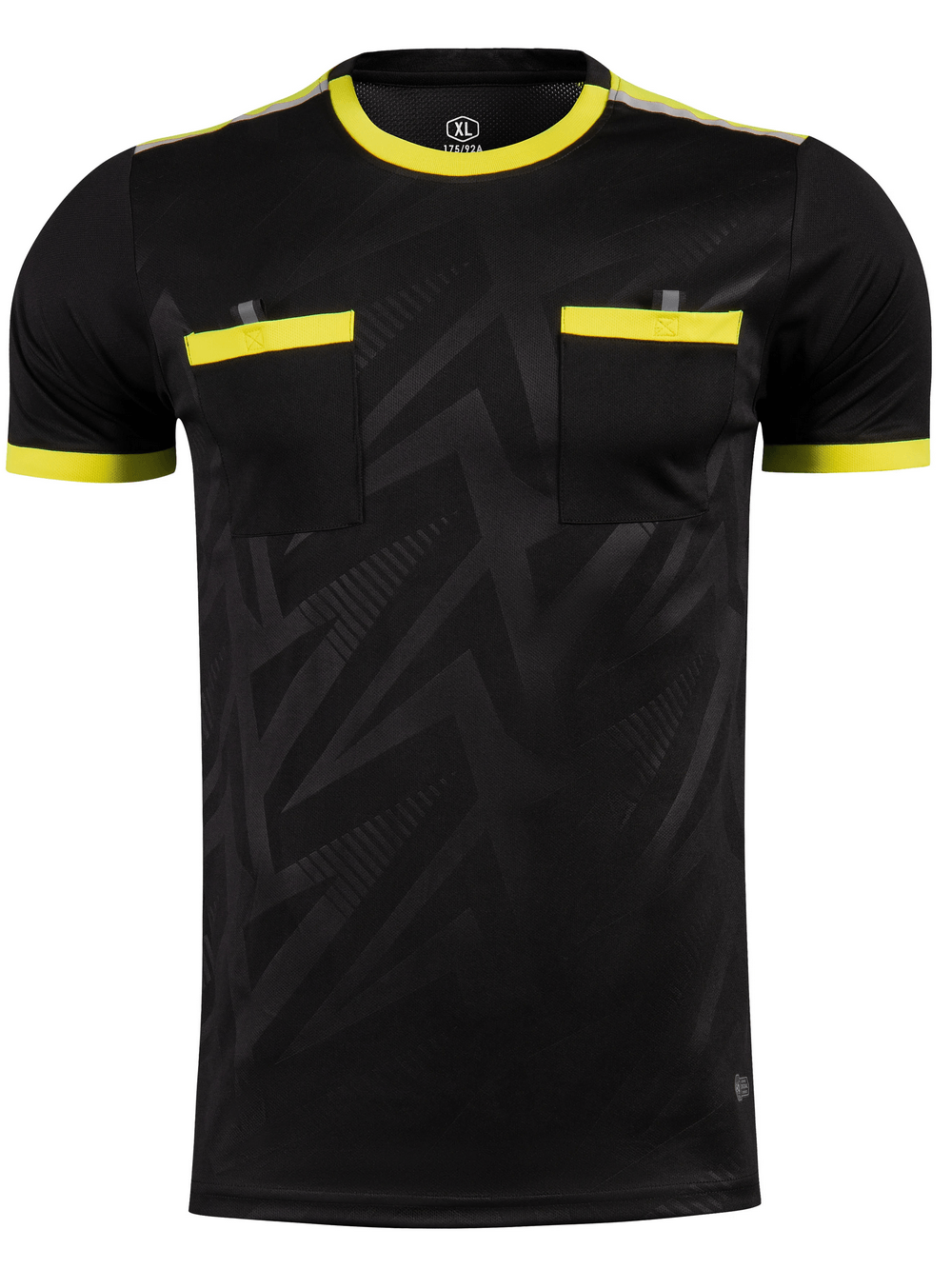 Referee Soccer Jersey with Dual Chest Pockets - SF4629 short-sleeved t-shirt for football officials.
