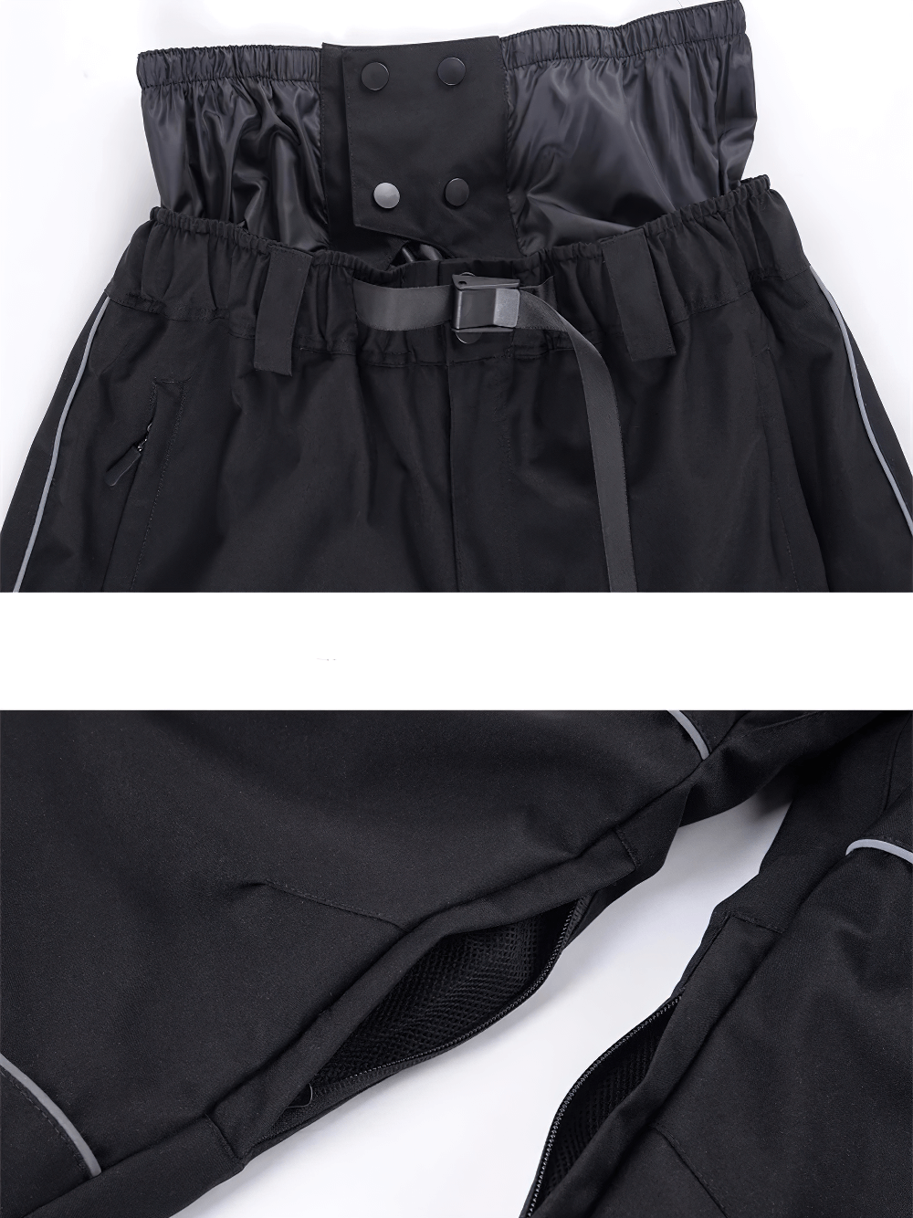 Reflective Snowboard Pants with Waist Guard - SF4248 featuring durable design, adjustable waistband, and reflective lines for safety.