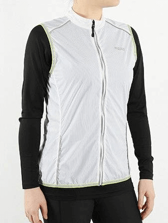 Reflective Windproof Vest for Women / Cycling Vest with Back Zipper Pocket - SF0004