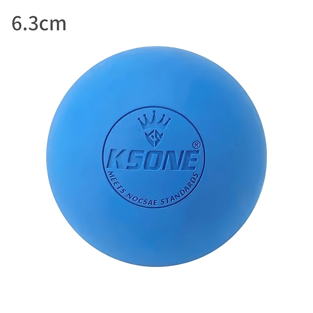 Blue Relaxing Muscle Massage Balls for Yoga Recovery - SF3426, designed for deep tissue therapy and flexibility improvement, 6.3cm size