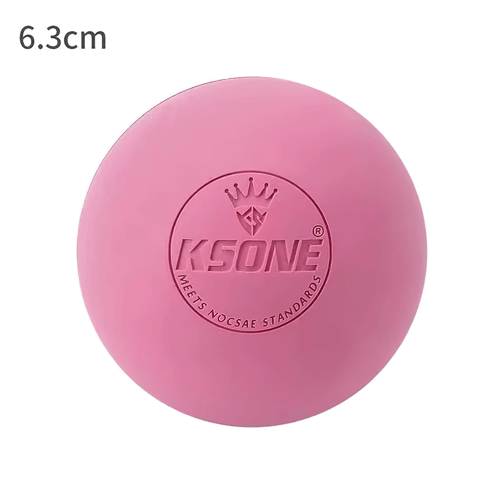 Pink Relaxing Muscle Massage Ball for Yoga Recovery - SF3426, 6.3cm size, perfect for deep tissue massage and flexibility improvement.