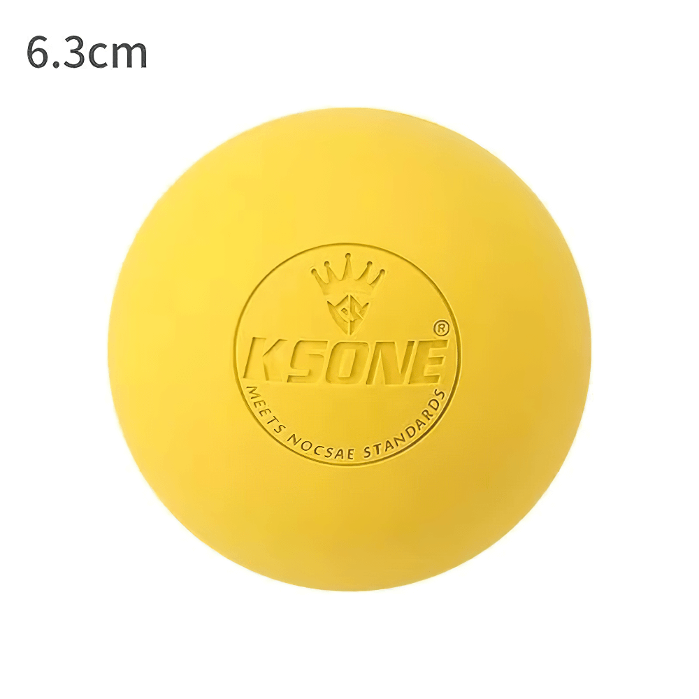 Yellow Relaxing Muscle Massage Balls for Yoga Recovery - SF3426 for tension relief and flexibility in Pilates therapy.