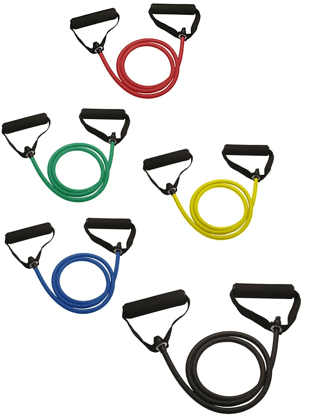 Colorful Resistance Exercise Bands for Training At Home - SF3431 with durable handles for effective strength workouts.