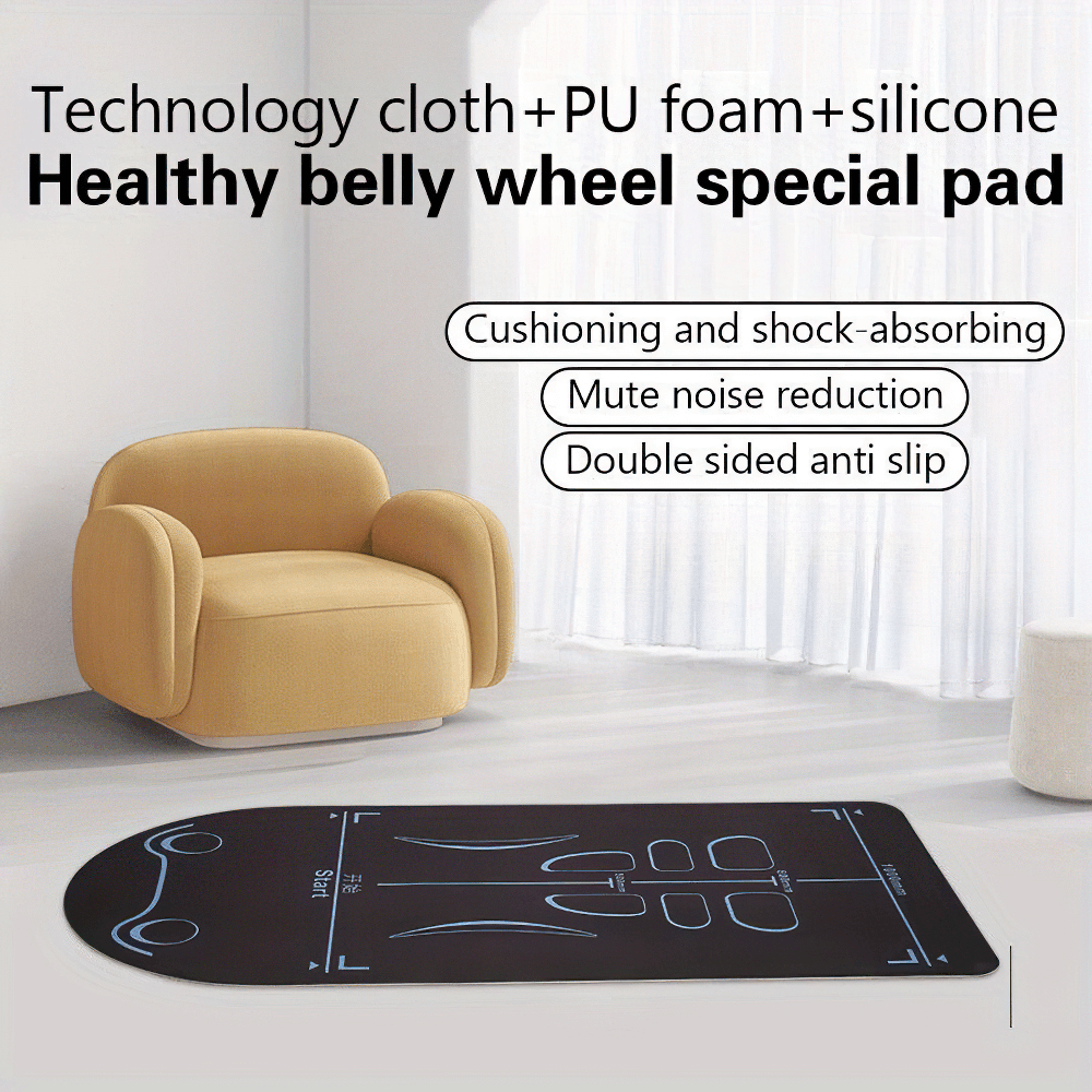 Silicone non-slip kneeling yoga mat for core workouts, ergonomic design, featuring cushioning and shock-absorbing technology.