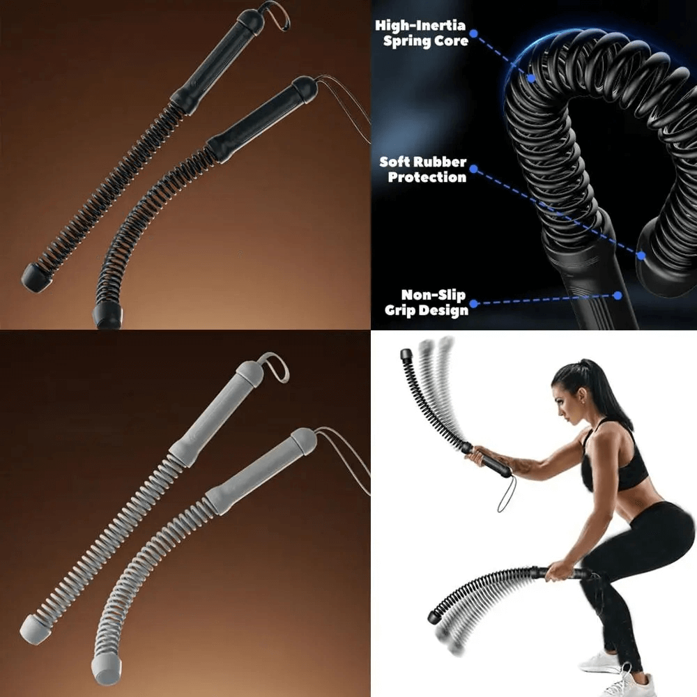 Ropeless Strength Trainer SF3287 with soft rubber grip and non-slip handle for effective full-body workouts, targeting core and arms.