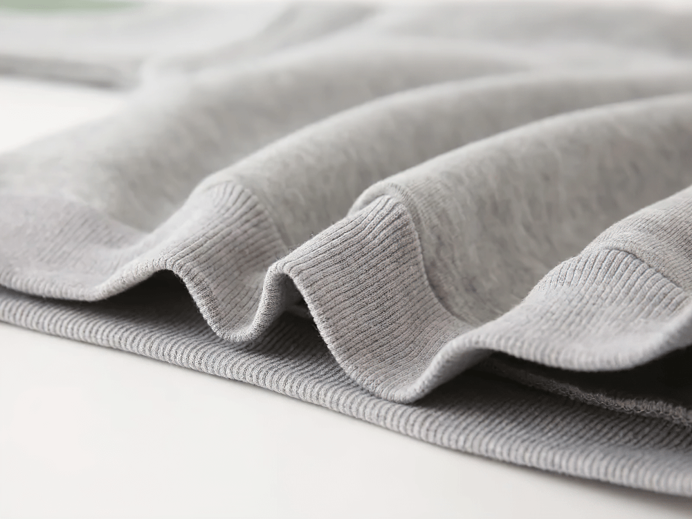 Close-up of soft fabric texture on Round Neck Sweatshirt with Contrasting Sleeves - SF3550, ideal for kids' active play and casual wear.