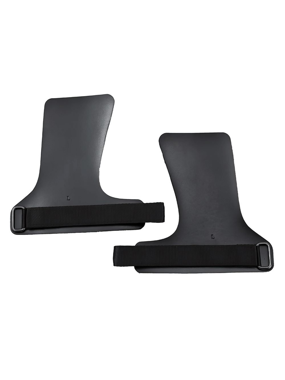 Rubber Palm Grips for Crossfit and Weightlifting - SF3508 with black ergonomic design and adjustable wrist straps for gym use.