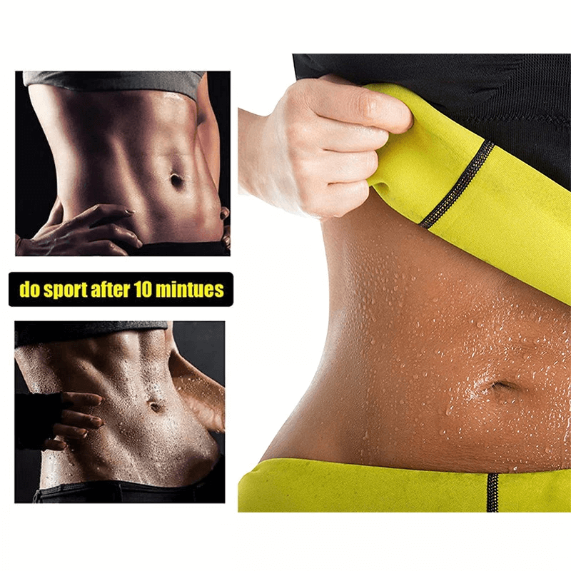 Close-up of a person wearing a Sauna Sweat Enhancing T-Shirt showing increased perspiration for effective workout results.