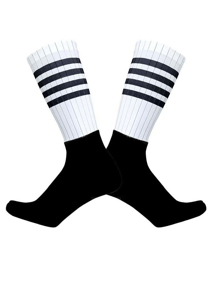 Seamless Anti-Slip Knee-High Socks With Strips / Sports Accessories - SF1562