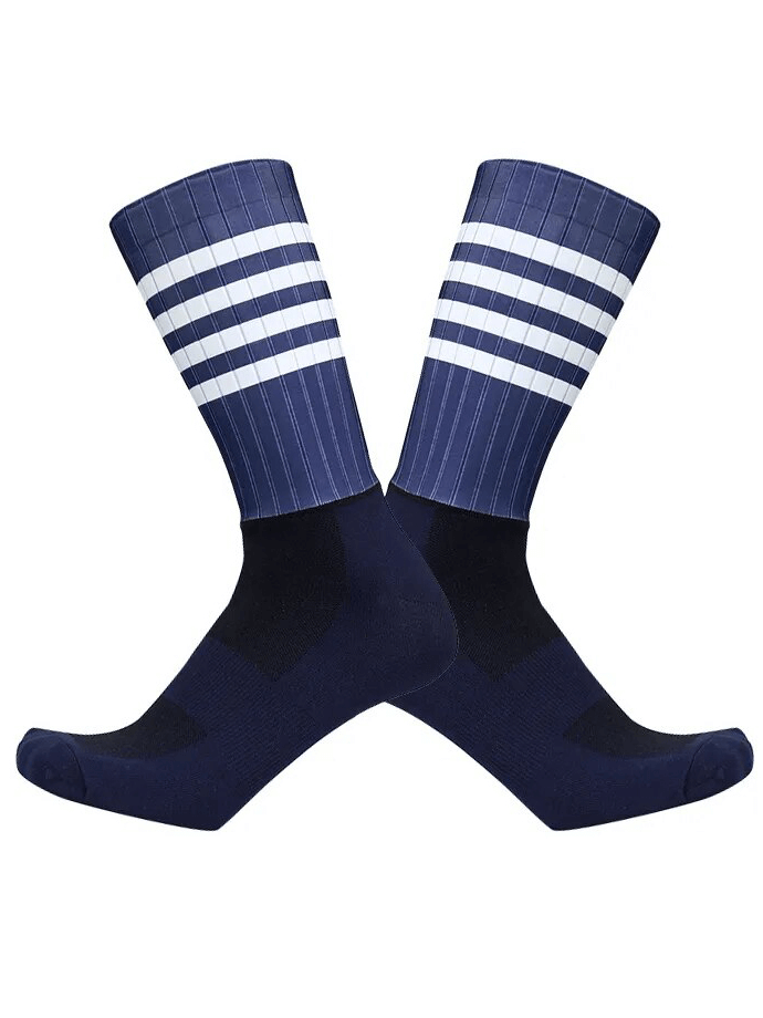 Seamless Anti-Slip Knee-High Socks With Strips / Sports Accessories - SF1562
