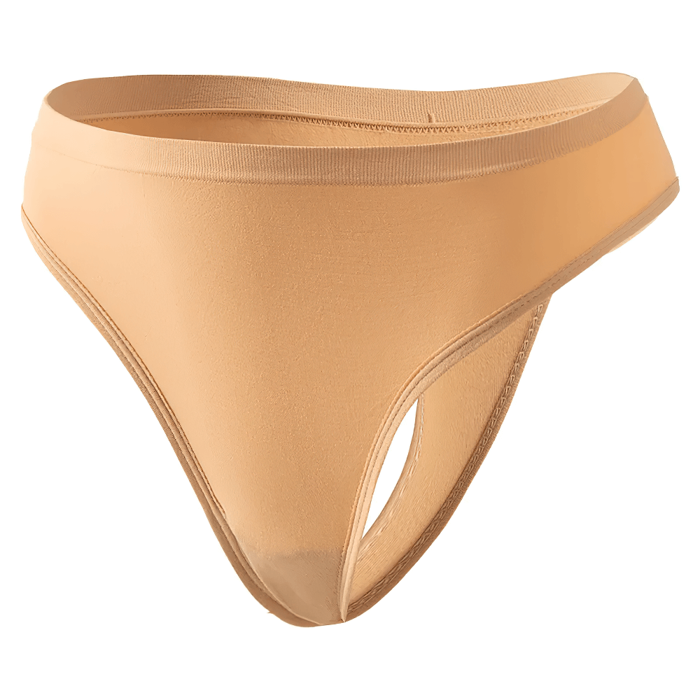 Seamless high-waist thong SF2514 with stretchable, breathable fabric and full-coverage waistband for an invisible, comfortable fit.