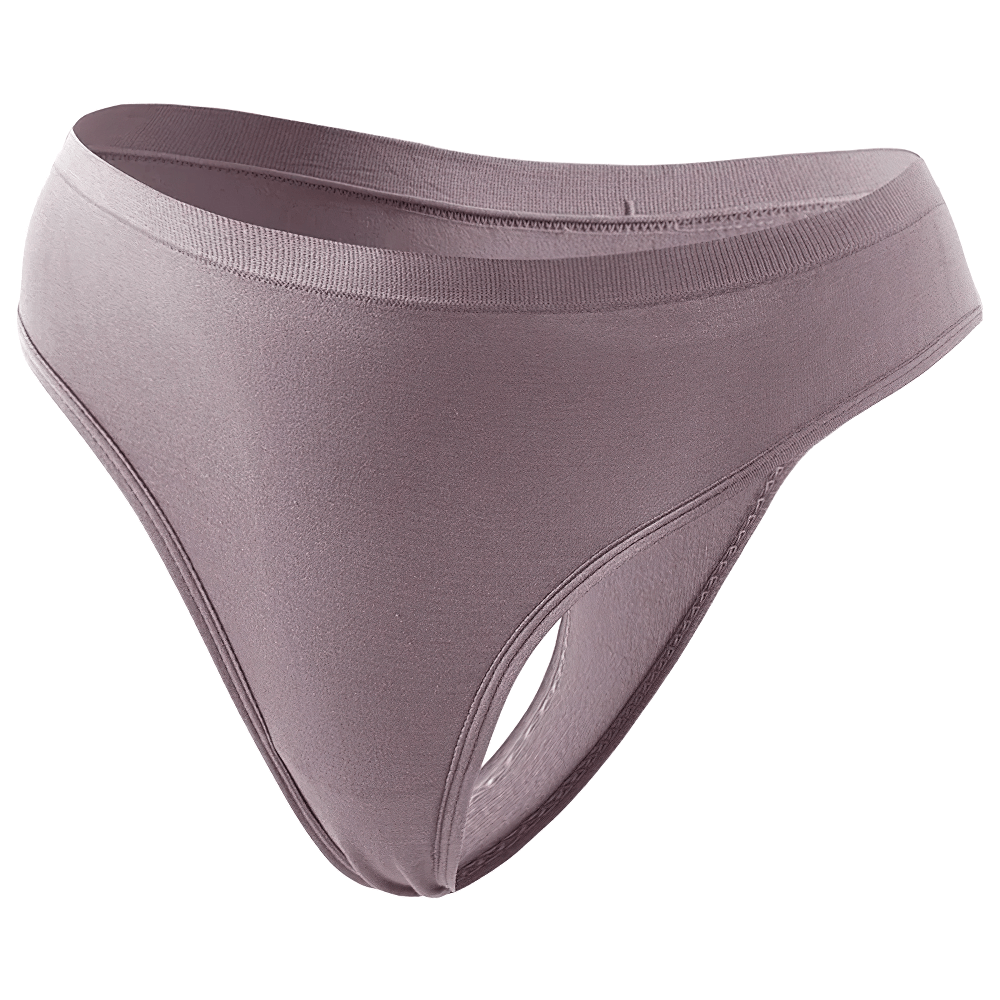 Seamless high-waist thong SF2514 in soft, stretchable fabric offering smooth, invisible fit with breathable full-coverage waistband.