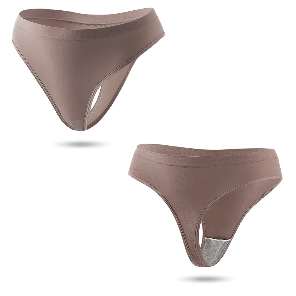 Seamless High-Waist Thong SF2514 showcasing breathable, stretchable fabric for invisible fit and full-coverage, perfect for any occasion.