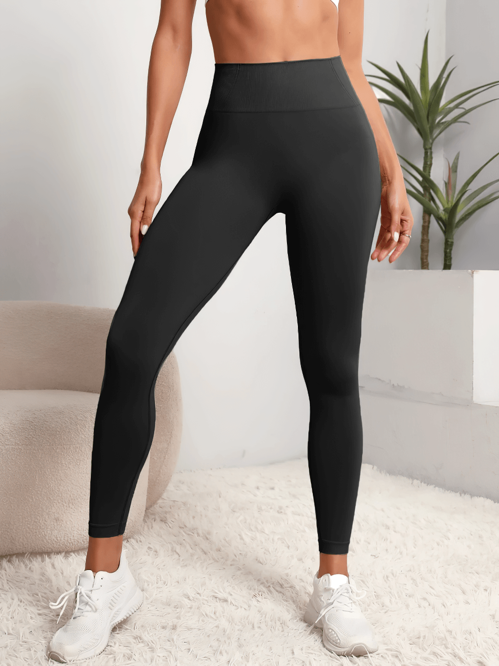 Stylish Seamless Hip-Lifting High Waist Fitness Leggings - SF4106 for yoga and gym
