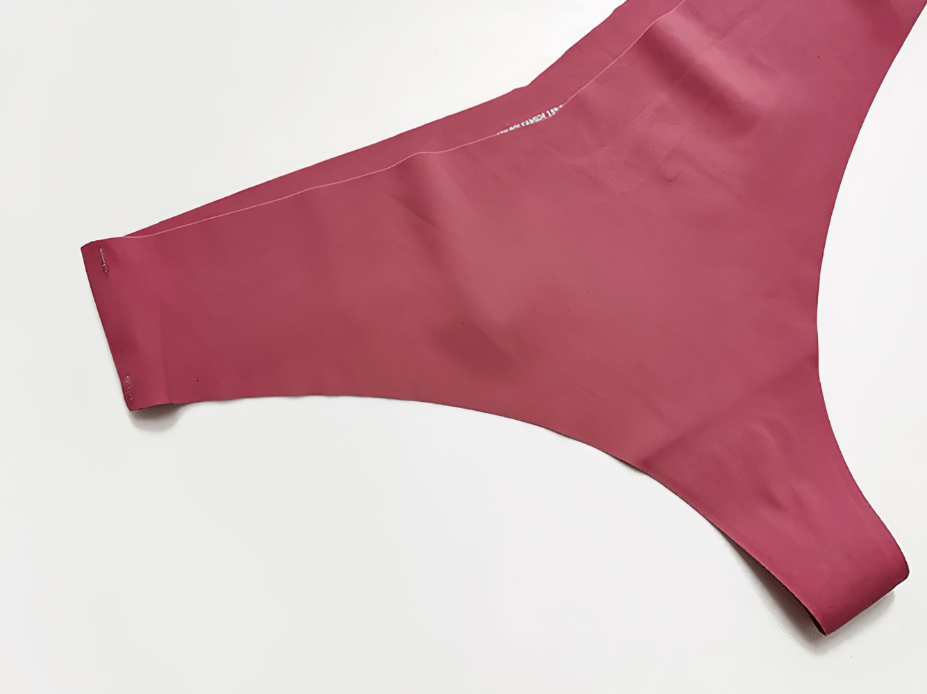 Seamless Ice Silk T Back Thong Panties for Women - SF4661 in deep rose color, featuring a smooth, seamless design.