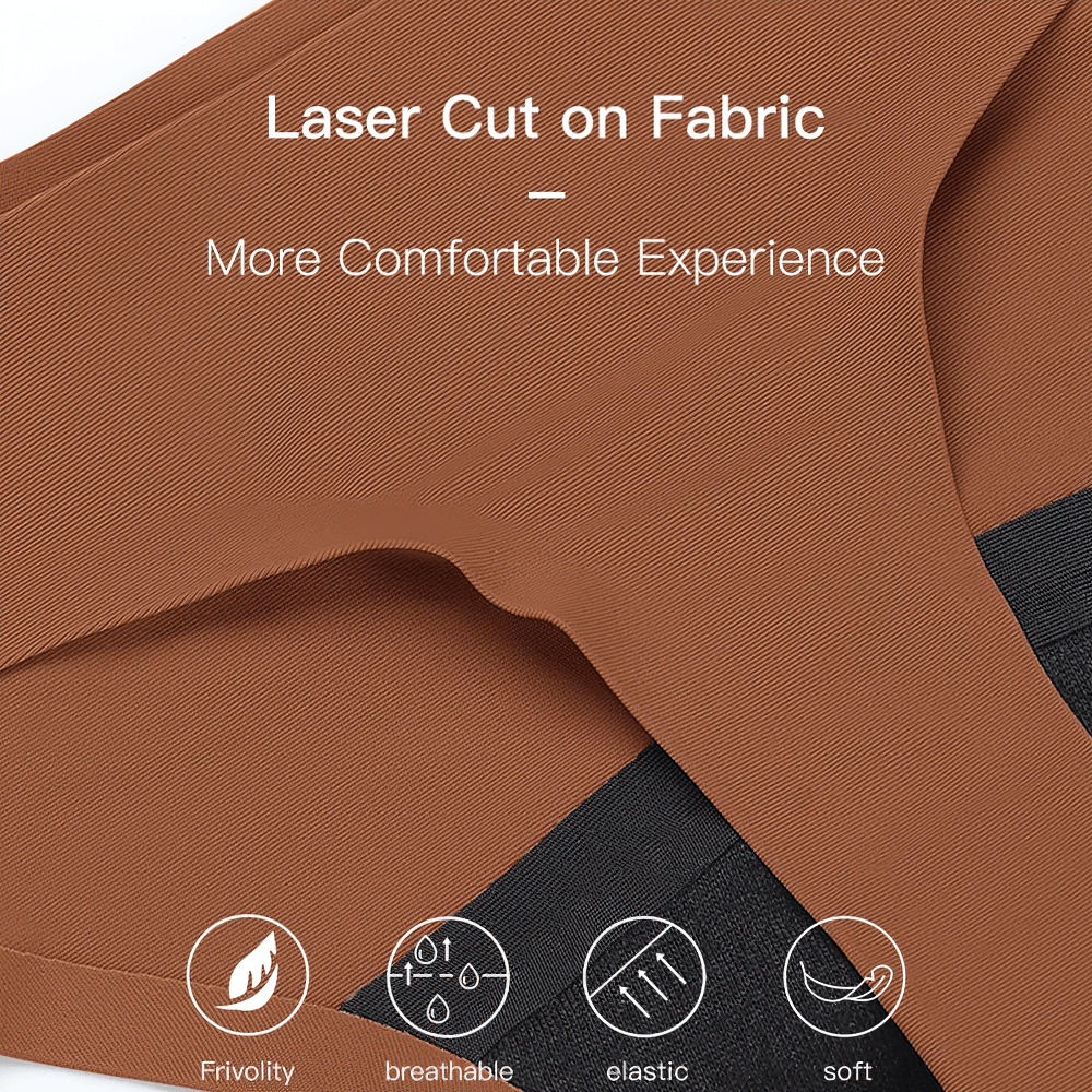 Close-up of seamless laser-cut fabric highlighting breathable and elastic design for ultimate comfort and flexibility.