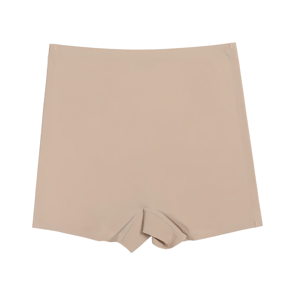 Seamless Shaping Boyshorts in beige offer slimming fit and smooth sculpting from stretchable, breathable fabric. Ideal for no show lines.