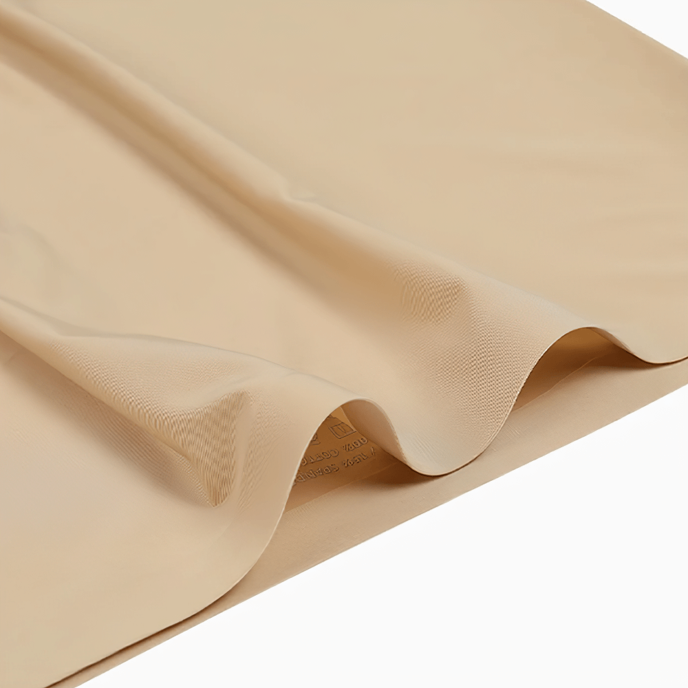 Luxurious beige fabric detail of Seamless Shaping Boyshorts showcasing stretchable, breathable material for a slim, smooth fit.