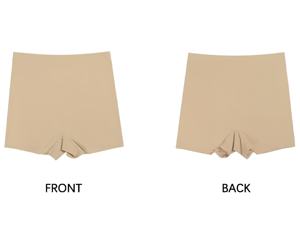 Seamless Shaping Boyshorts - Slim Fit and Stretch - Front and Back View - SF2515