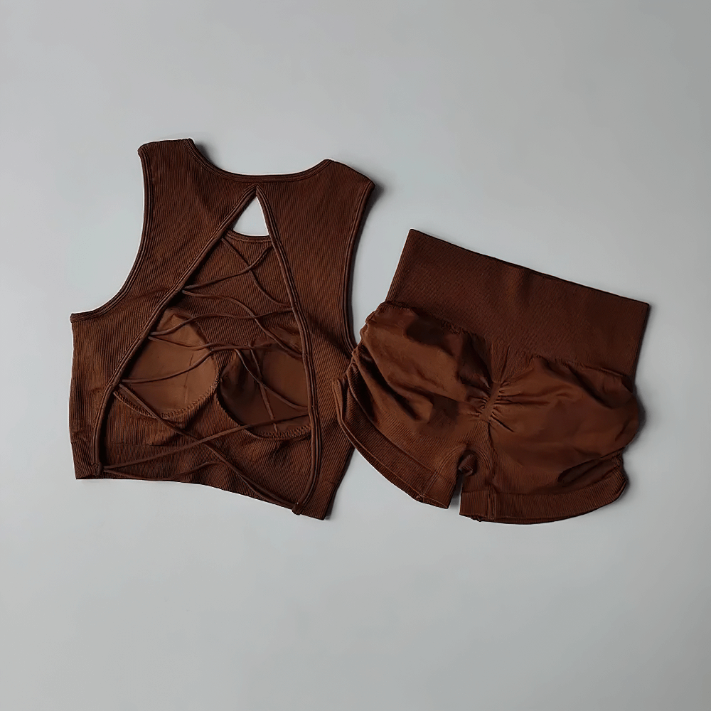 Seamless Sports Bra and High Waist Shorts - SF4321