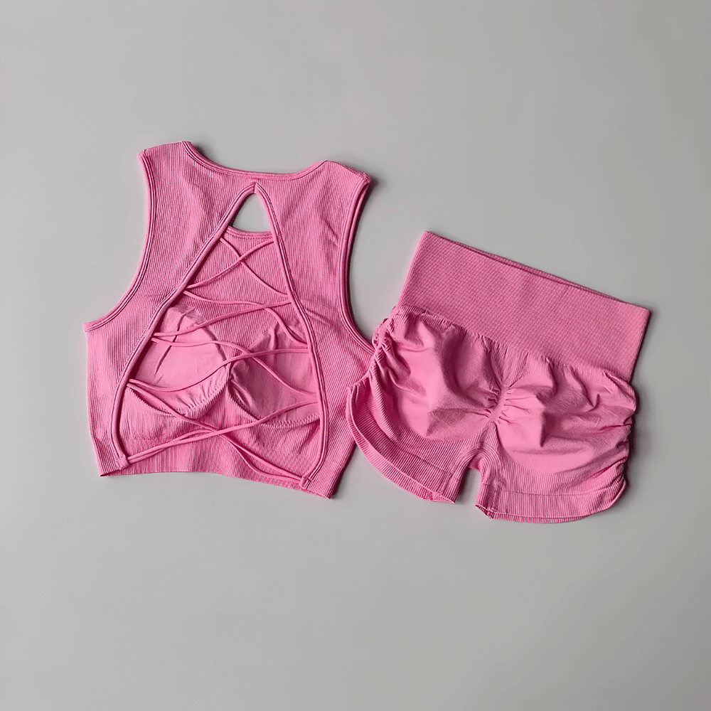 Seamless Sports Bra and High Waist Shorts - SF4321
