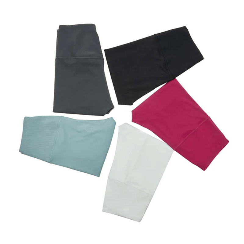Colorful yoga leggings - serene blue, vivid pink, pristine white, plus 2 more shades. Perfect for active women. SF2086 Set.
