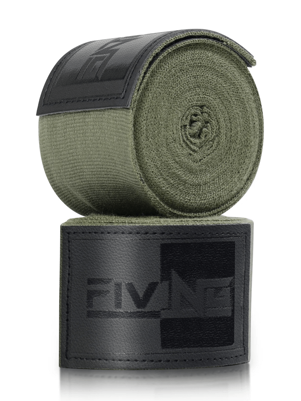 Green SF3085 elastic hand wraps for boxing and MMA with thumb loop and secure closure, providing 180-inch wrist support.