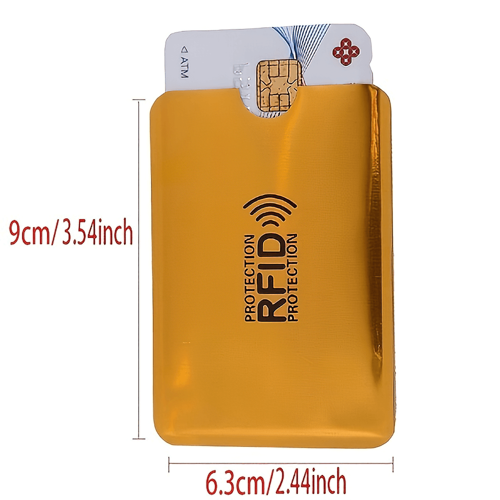 Ultrathin RFID Blocking Card Sleeve - Secure Your Cards in Sleek Protection