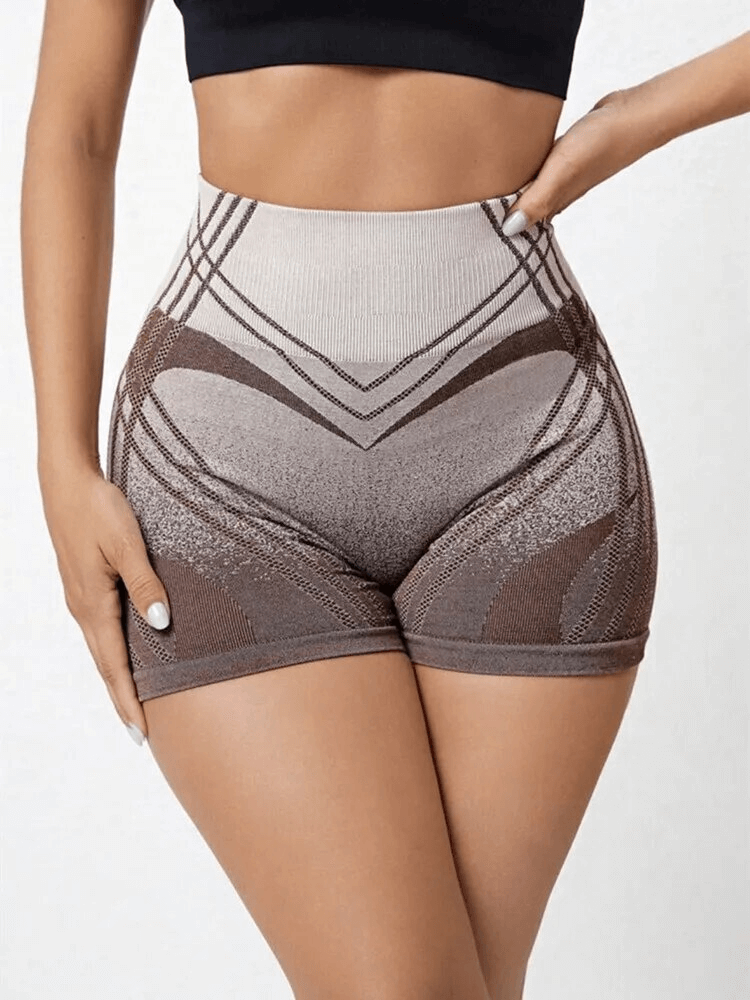 Sexy Damen-Shorts mit hoher Taille, nahtlos, eng anliegend – SF1730 