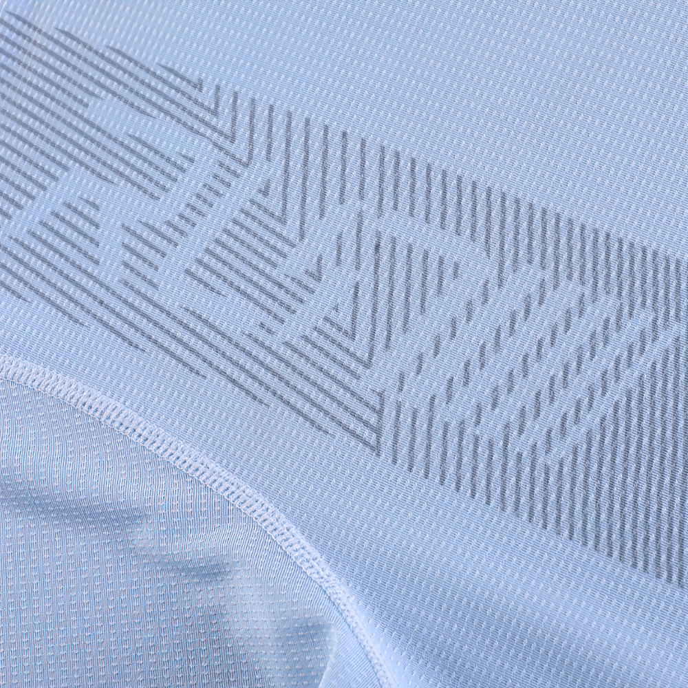 Alt Tag: Short Sleeves Mesh Breathable Training T-Shirt - SF4375 close-up of lightweight breathable mesh fabric with quick-dry texture