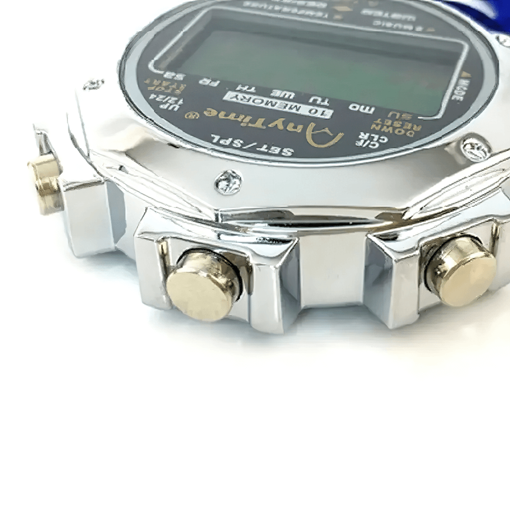 Silent Stopwatch with Countdown Timer - SF3465 featuring large display and timer, ideal for sports and training with 0.01s accuracy.